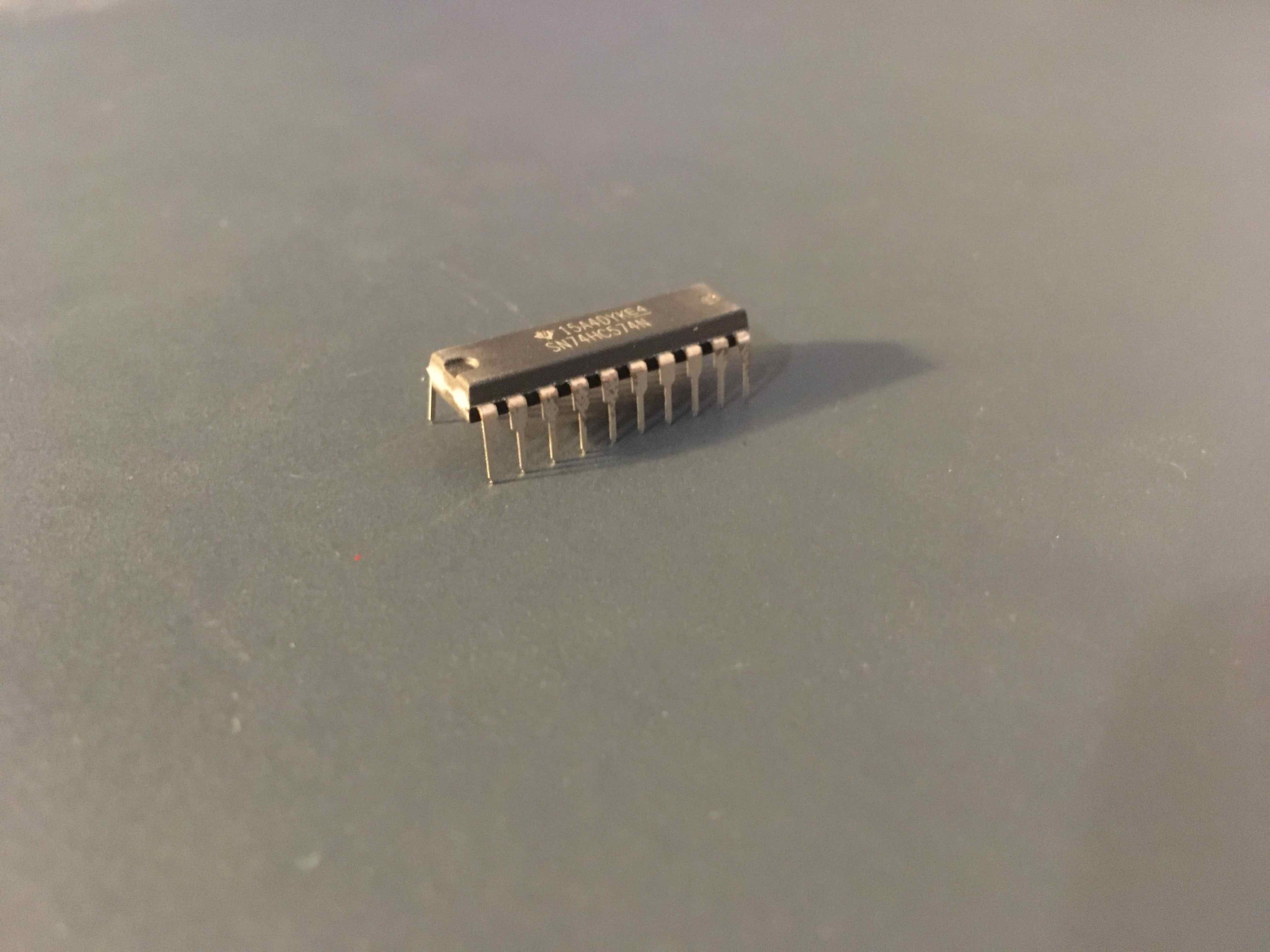 A 74-Series integrated circuit as a PDIP chip