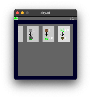 An image from the crafting screen
